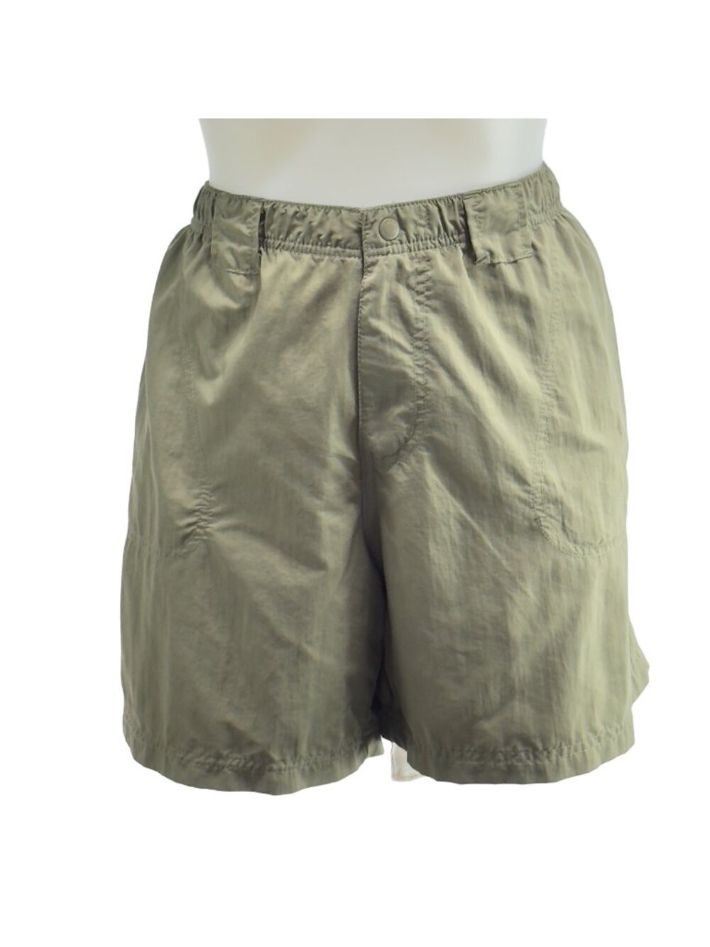 COLUMBIA Men's Shorts Olive Cargo Pockets Nylon Performance Size XL